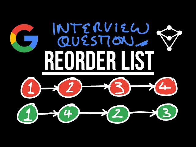 Google Coding Interview Question - Reorder List - LeetCode 143
