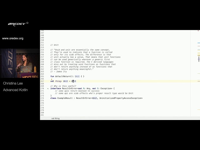 Øredev 2017 - Christina Lee - Advanced Kotlin