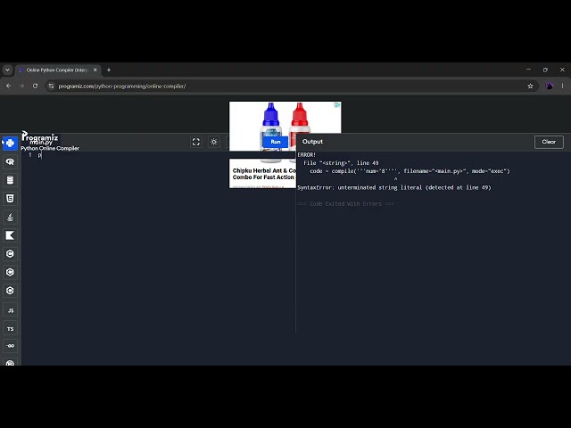 python compiler online   Google Search   Google Chrome 2026 06 30 10 27 08