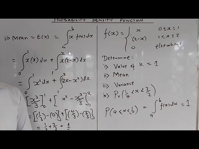 CONTINUOUS RANDOM VARIABLE | PDF | MEAN | VARIANCE | PROBABILITY