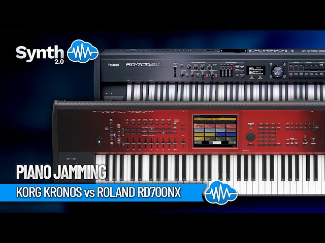 KORG KRONOS vs ROLAND RD700NX | PIANO JAMMING | Synthcloud