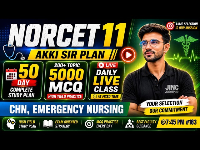 👉 NORCET 11 | OSSSC | RRB | SGPGIMS | Govt Nursing Exams | Live MCQ Class #183 | OP Sir
