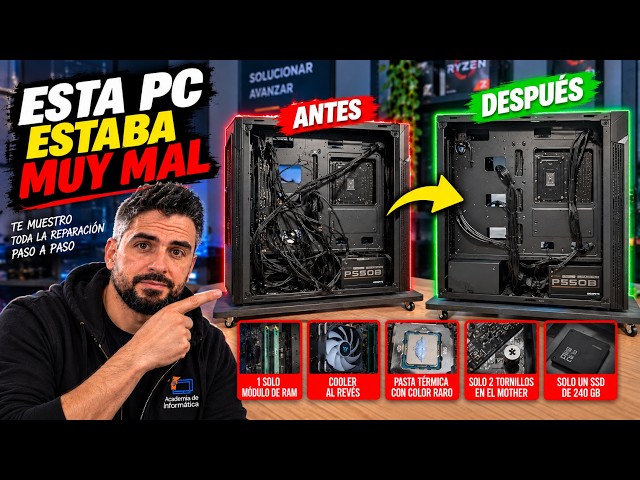 🔥 This PC worked… but it was BUILT VERY POORLY 😱 | Full repair 🚀✅