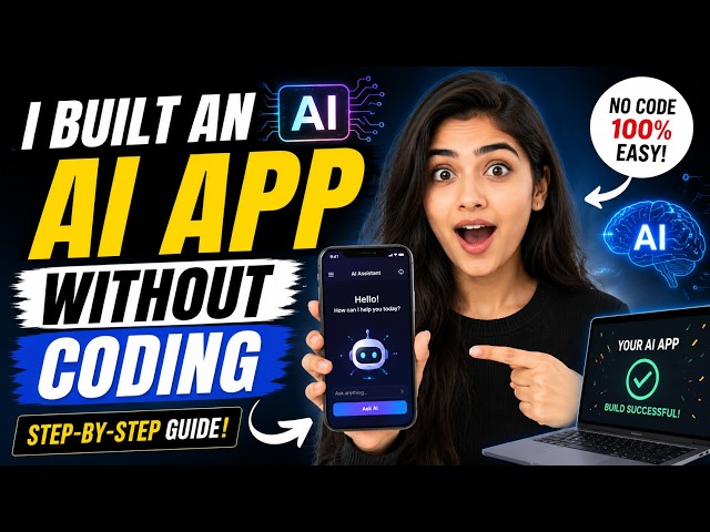 I Built an AI App Without Coding 🤯 | Step-by-Step AI App Tutorialai app