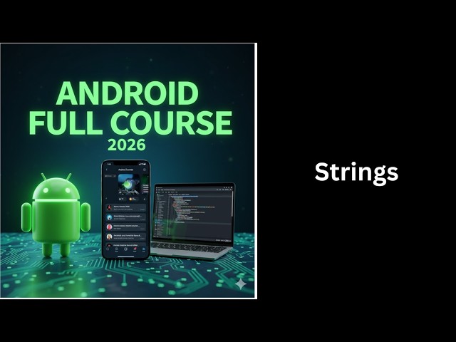 (359) Kotlin Strings Explained | String Functions & Operations | Complete Android Course