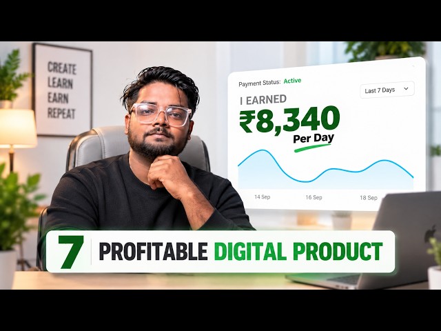 7 Profitable Digital Products You Can Sell Online 💰 | I Earned ₹8,340 in One Day