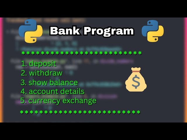 Build a Bank App in Python – Full Project with Currency Exchange 💸 2025, Beginner Python Project 🐍