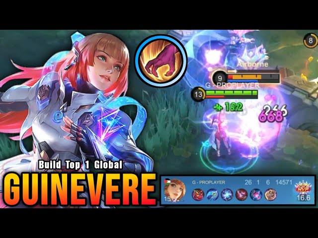 26 Kills!! Insane Damage Guinevere Deadly Jungler!! - Build Top 1 Global Guinevere ~ MLBB
