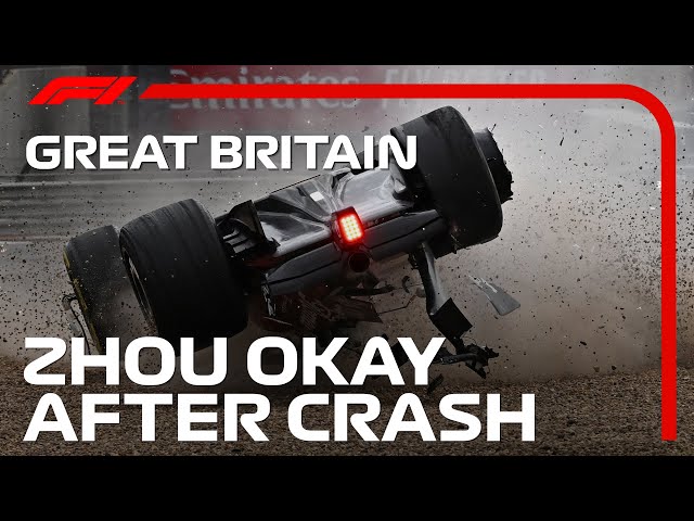Zhou Okay After Heavy Silverstone Crash  | 2022 British Grand Prix