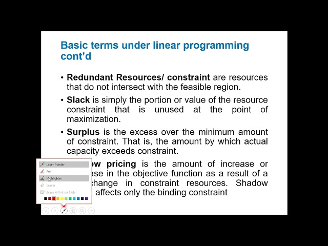 LINEAR PROGRAMMING VIDEO TUTORIAL