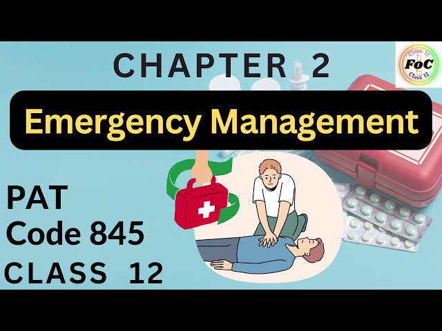 Class 12 Emergency Management | Unit 2 PAT Physical Activity Trainer Code 845 CBSE Board Exam 2025