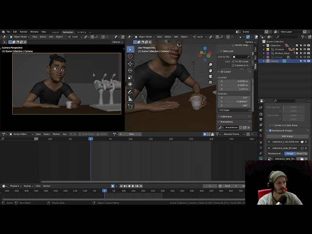 Live Character Animation 'Acting' with Rik Schutte pt.1