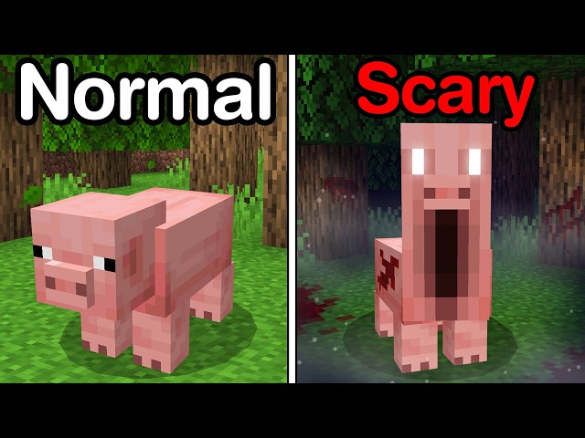 How Minecraft Mobs Act when they are Scary!