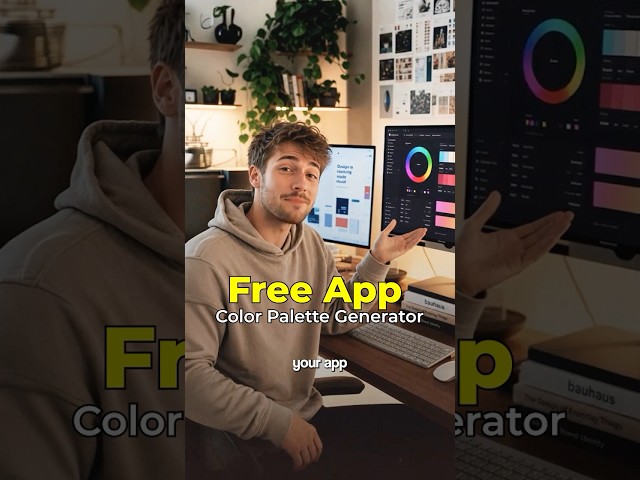 How to Pick Colors | AI color palette generator |  Free color picker #colorpicker #shorts
