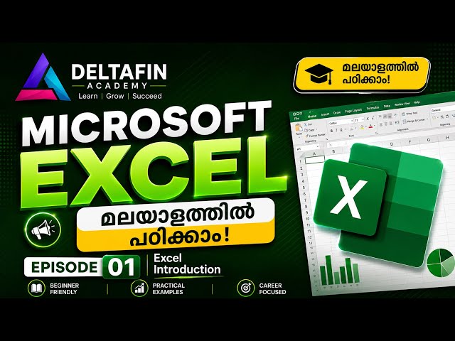 Learn Excel in Malayalam | Basic to Advanced Excel Training | Deltafin Academy
