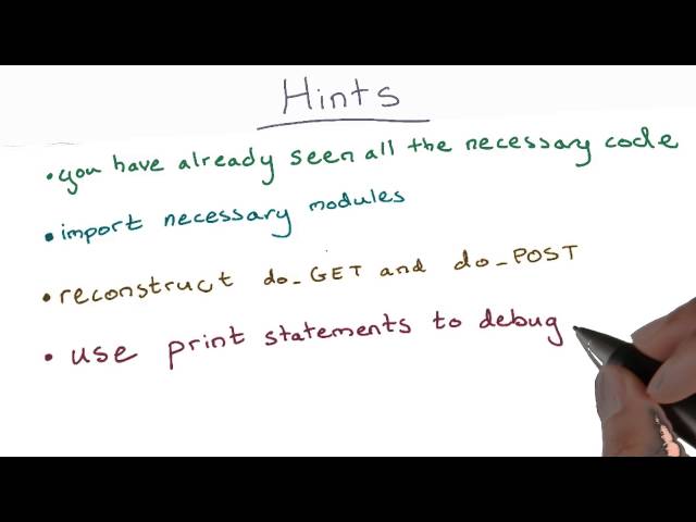 Adding CRUD Hints - Full Stack Foundations