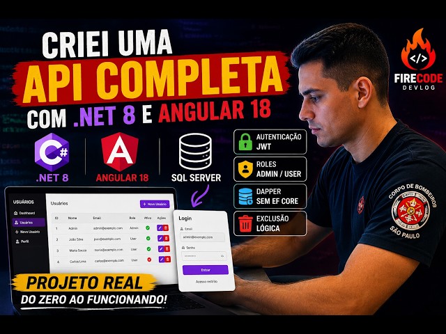 Full CRUD with .NET 8, Angular 18, JWT and Dapper