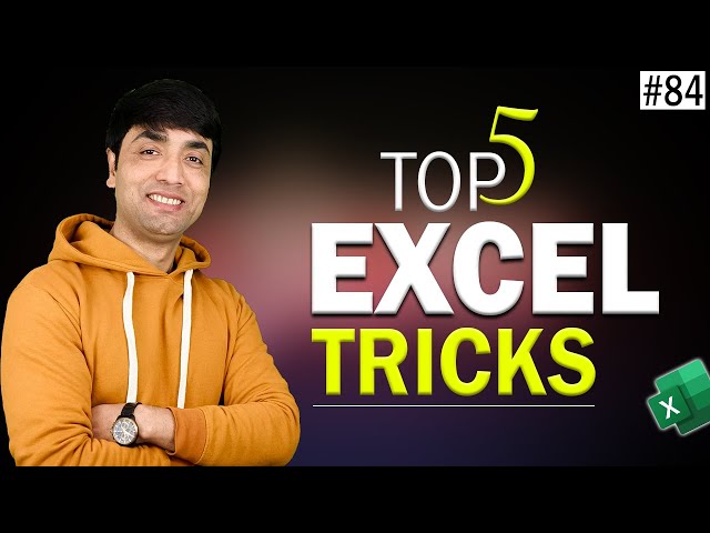 Top 5 Excel Productivity Tricks | Excel Tips and Tricks