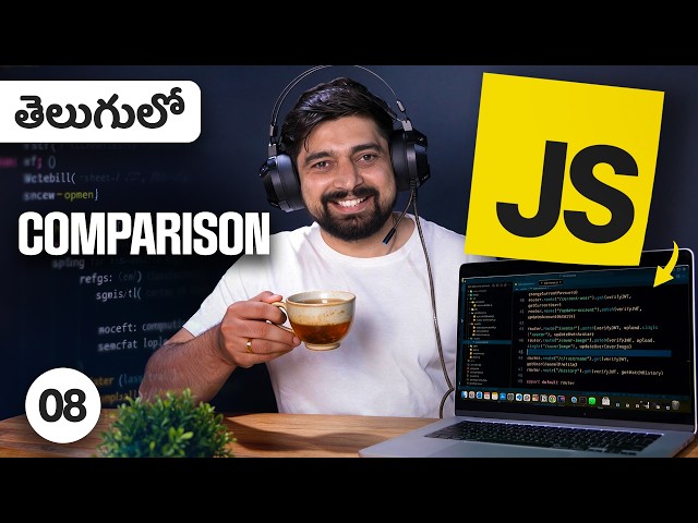 08 Comparision of datatypes in javascript | Telugu