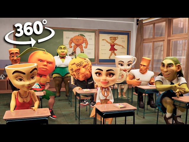 360° I Got Stuck with the Bad UDIN DIN DIN DUN at My New School | VR