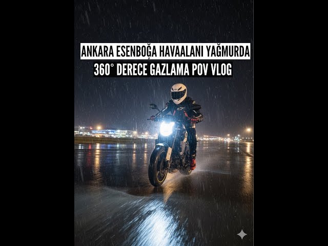 Insta 360 X5 ile 360° Motovlog Türkiye'de Bir İlk !  Yağmurda Bol Gazlamalı