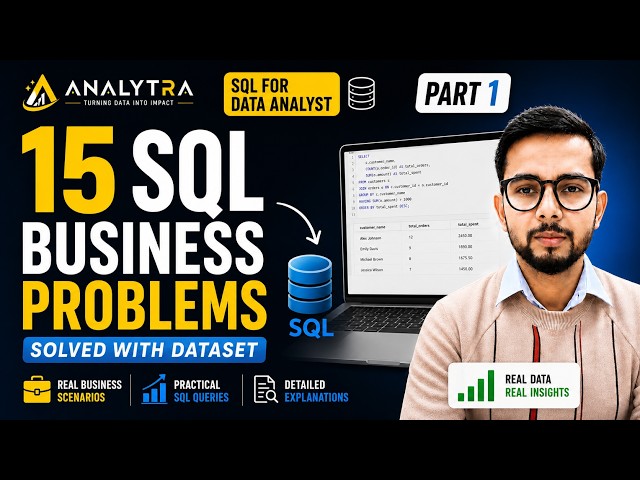 Master WHERE & HAVING by Solving 15 SQL Business Problems | Part 1 #DataAnalytics #sql