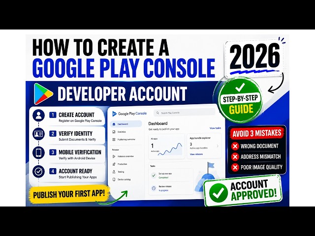 I Got Rejected Twice! 3 Mistakes to Avoid When Creating a Play Store Developer Account