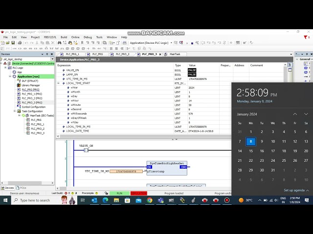 #Codesys V3.5 SP19 Date and Time block Programming..