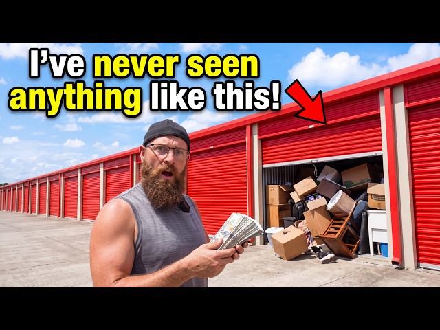 I bought the BIGGEST abandoned storage unit we could find! This is what's inside!