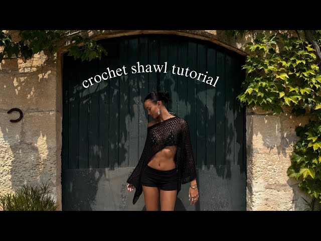 Crochet shawl tutorial (aka a rectangle)