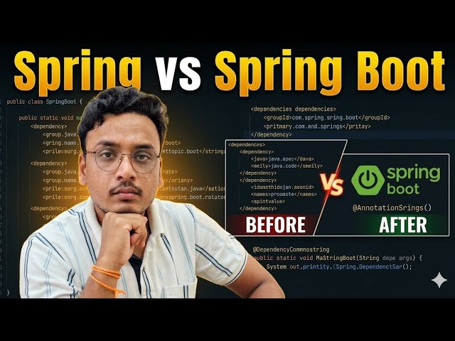 Spring vs Spring Boot in Marathi | Difference Between Spring Framework and  Spring Boot