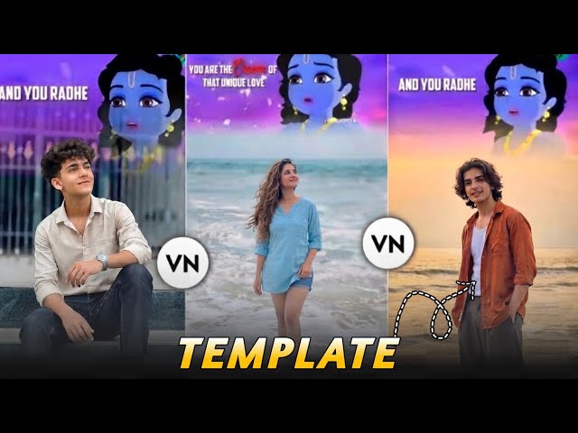 Instagram Trending Radha Krishna Sad Viral Video Editing | VN Template Code Editing Tutorial 2026