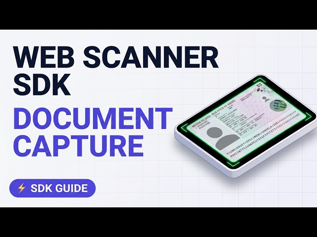 Misfora Web Scanner SDK v1.0.0 — Passport & ID Document Capture