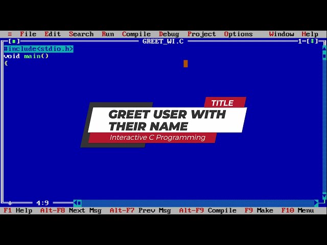 Interactive C Programming: Greet User with Their Name | Coding Shorts Tutorial #2