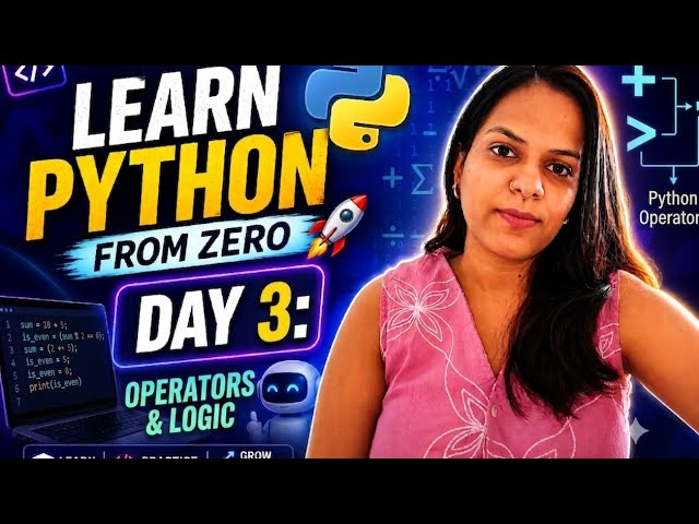 Python Operators✅ | Day 3🔥 #userinput #operators #python 