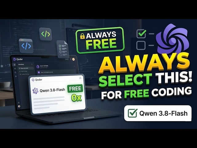 The Best Free AI Coder Nobody is Using (Qwen 3.8-Flash Guide) - Qoder 3