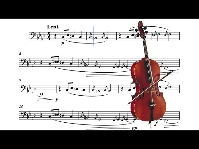 Gnossienne No. 1 by Erik Satie | Cello Sheet Music Tutorial