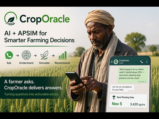 Now Any Farmer Can Run a Crop Model — For Free, From WhatsApp