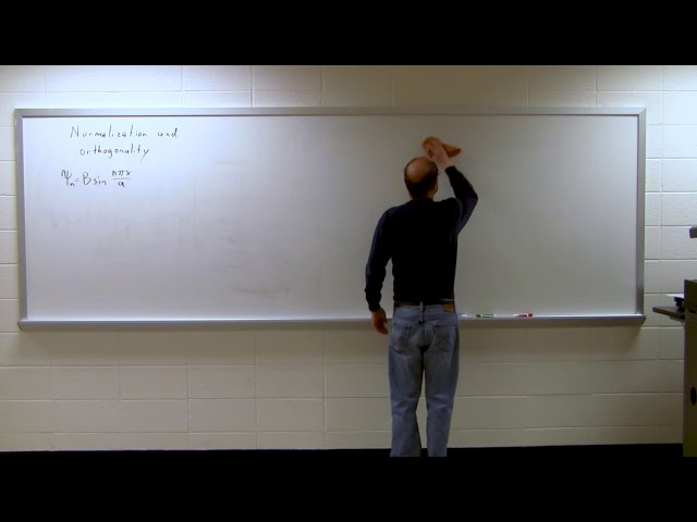 Particle in a box - Normalization and orthogonality