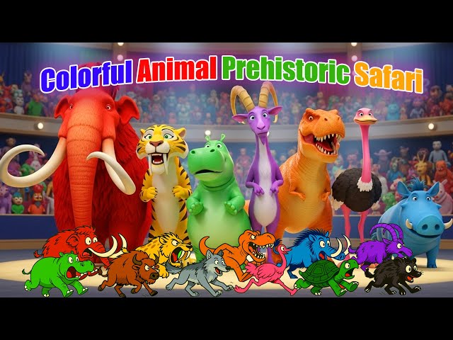 Colorful Animal Prehistoric Safari | Magic Prehistoric | Zazzy Melody