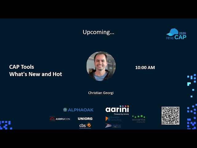 reCAP 2026: CAP Tools - What's New and Hot