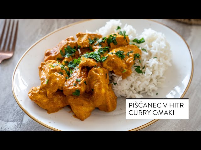 Piščanec v hitri curry omaki [HITRO KOSILO]