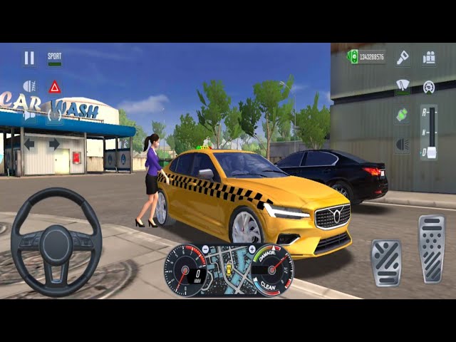 🚖 Volvo S60 Becomes the Ultimate Luxury Taxi! 🚖 Passenger Pickup & Drop | Taxi Car Simulator EVO 🤑❤️
