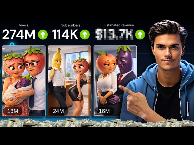 How I Make VIRAL Fruit Drama Videos Using FREE AI Tools (FULL COURSE)