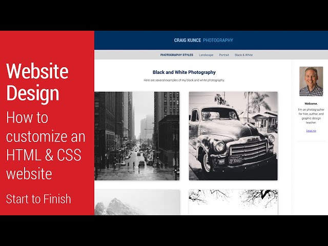 Web Design Tutorial  - How to Customize an HTML/CSS Website
