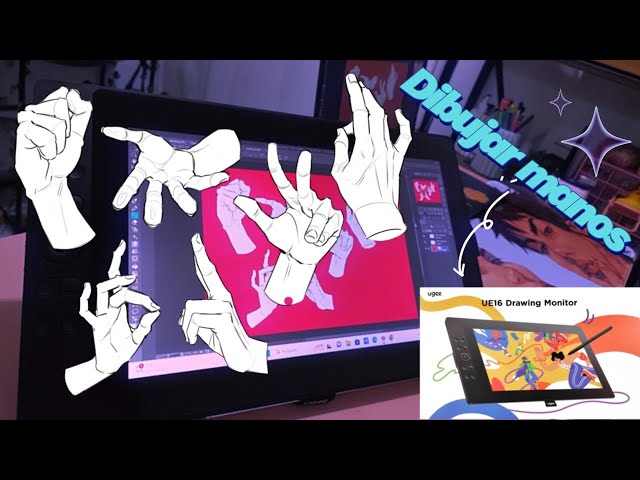 ✧₊⁺Cómo dibujar manos // UGEE UE16 review ₊⁺✧