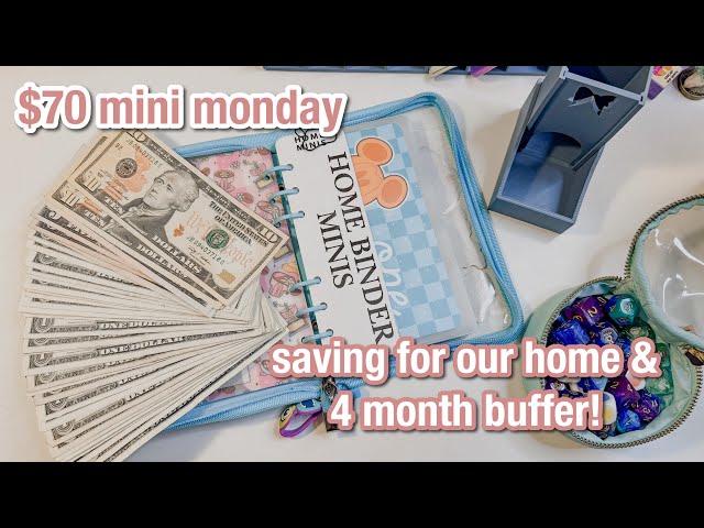 monday minis! $70 to save for our home & 4 month buffer #savingschallenges