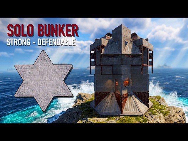 Rust SOLO BUNKER Base Design (The ONLY Solo Bunker You Need in RUST)