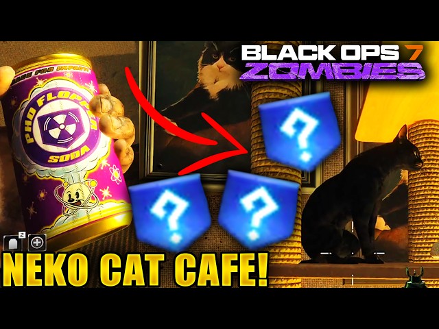 Kowakujo Neko Cat Café Easter Egg Guide FREE 3 Perks + Mystery Perk (Black Ops 7 Zombies DLC 4)