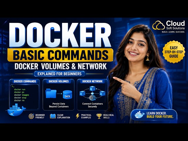 Docker basics Commands and Docker Volumes, Network Explained for beginers #devops